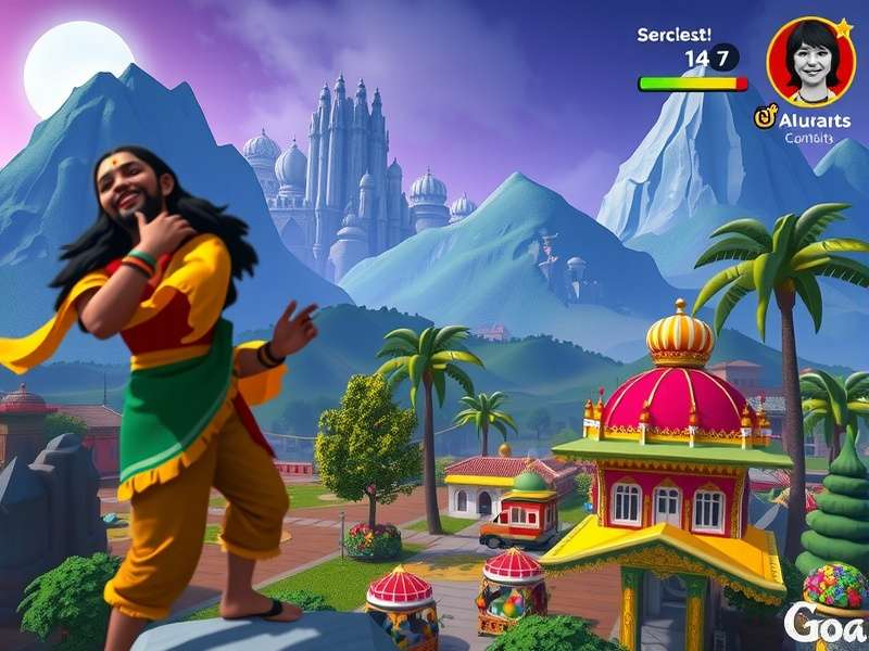 Goa Prodigy Sage community event screenshot showing Holi festival celebration